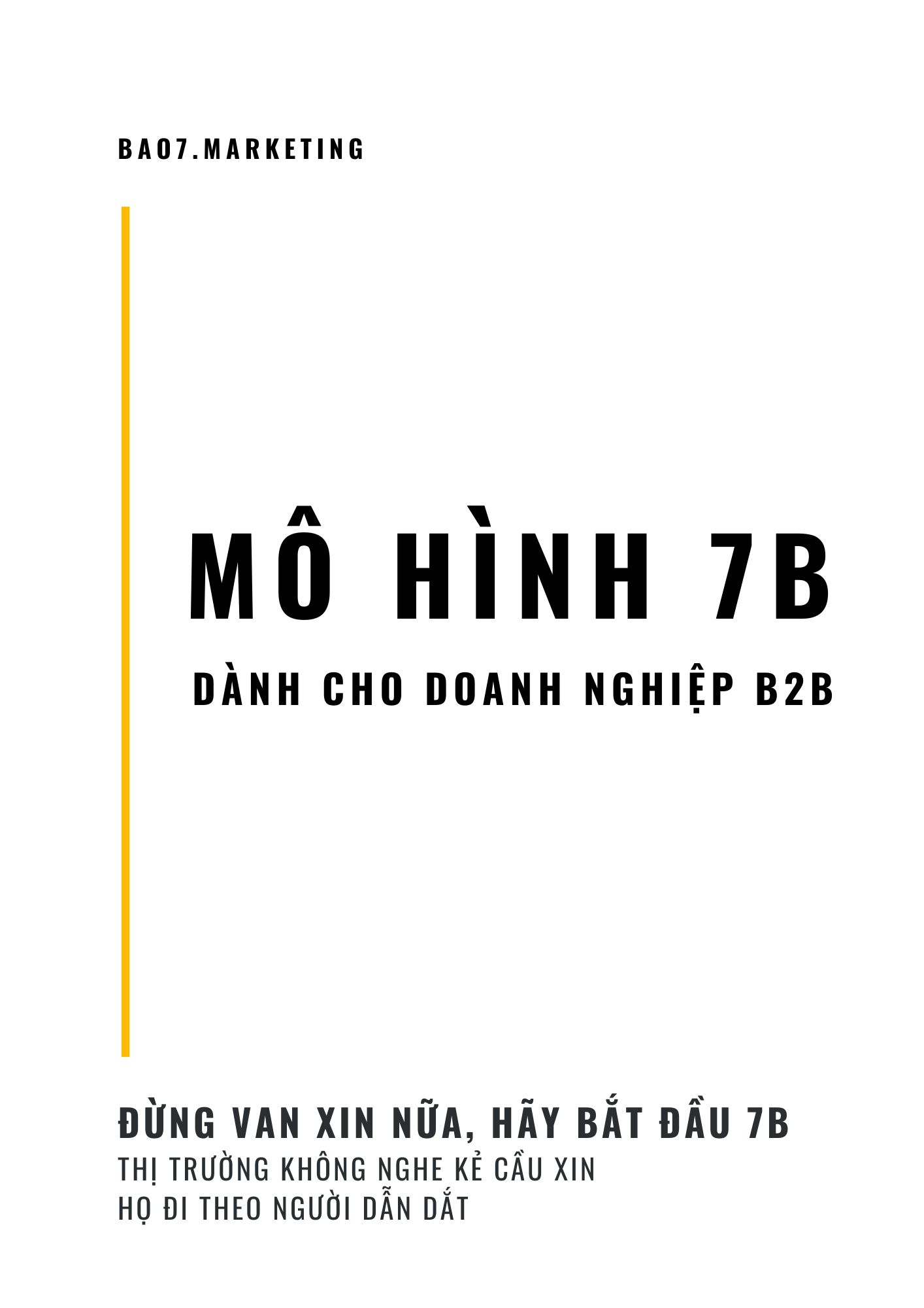 Sách Mô Hình 7B Marketing Dành Cho B2B